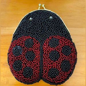 Beaded ladybug 🐞 coin purse.